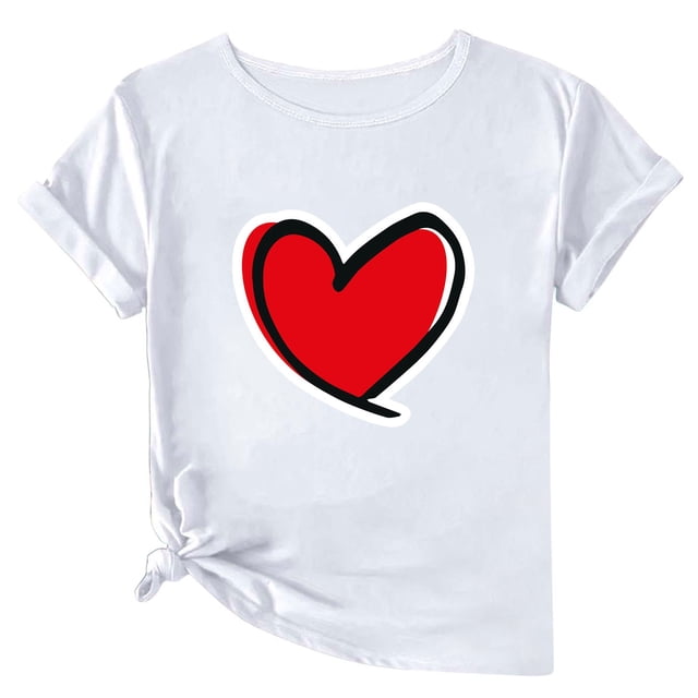 Camisetas de Manga Corta para Mujeres, Camiseta de Cuello Redondo Impresa de Moda, Primavera Y Verano Casual