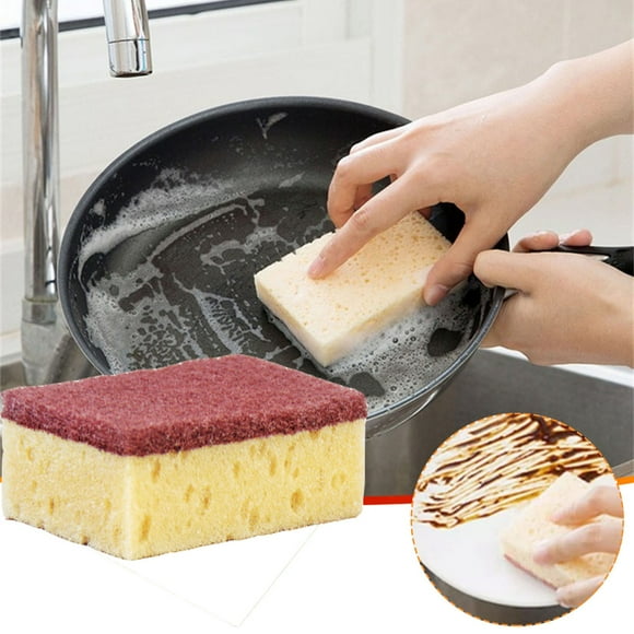 Weekly Deals! Gspmoly Nylon Emery Sponge for Kitchen Cleaning Dishwashing Sponge Cleaning Dishwashing Dishwashing Dishwashing Pot Washing Dishwashing 2Pc Weekly Deals