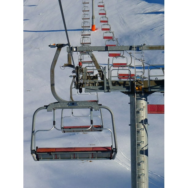 Gondola Cable Car Skiing Lift Chairlift12 Inch BY 18 Inch Laminated