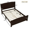 thumbnail image 4 of Bellemave Full Size Bed Frame, Wood Platform Bed with Headboard and Footboard, Farmhouse Style Full Bed Frame with Support Slats and Strong Structure, No Box Spring Needed-Espresso, 4 of 9