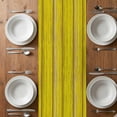 thumbnail image 6 of Yellow Wooden Grain Table Runner - 48 Inch Long, Kitchen Dining Table Runner Dresser Scarves, Country Shabby Planks Rural Farmhouse Decor for Coffee Tables Wedding Party Banquet, 6 of 8