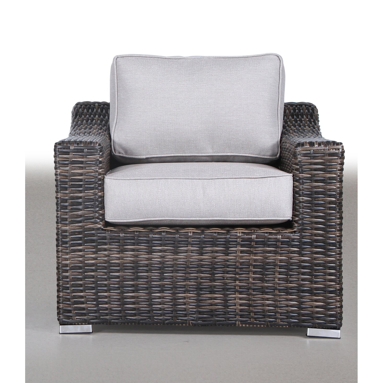 Wynona Club Patio Chair with Cushions, : 31 lb., Outer Frame Material: Wicker/Rattan - image 2 of 4
