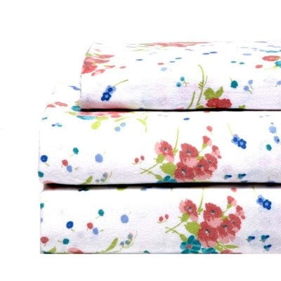 Adeline-Flannel-Sheet-Set-Size:-Queen---Walmart.com-...