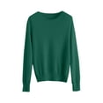 thumbnail image 5 of ManxiVoo Chandail à Capuche Tricoté à Manches Longues et Col Rond pour Femmes pour Automne Hiver Tenue Décontractée Taille P Vert, 5 of 5