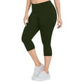 thumbnail image 1 of Leggings de talla grande para mujer: pantalones capri de yoga, faja moldeadora que realza los glúteos, tejido de poliéster, tallas XL-XXXXXL para hacer ejercicio/uso informal., 1 of 5