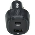 thumbnail image 4 of Tripp Lite USB Car Charger Dual-Port 63W Max Charging USB C USB-A Black, 4 of 5