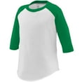 thumbnail image 2 of Augusta Toddler Baseball Jersey 422 White/Kelly 4T, 2 of 2