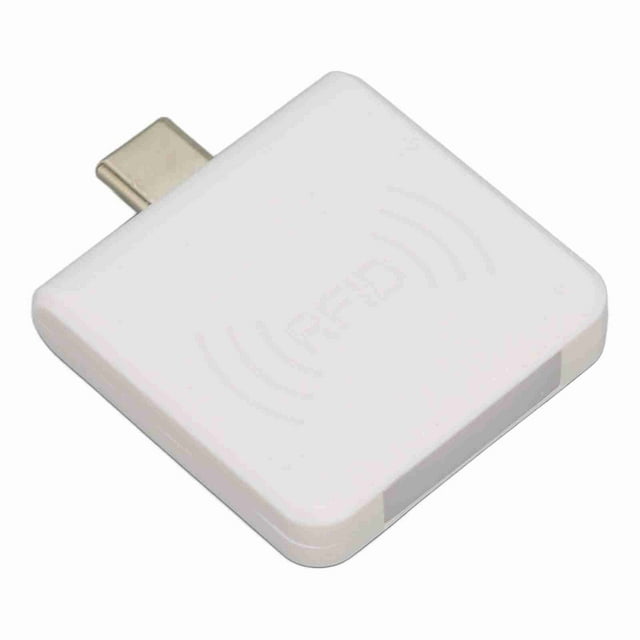 Credit Card Reader, 125Khz Portable Smart Card Reader Square Card Reader Credit Card Reader Mobile Phone Card Reader Smart Card Reader