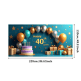 thumbnail image 3 of Colorful Birthday Celebration Banner Happy Birthday Backdrop Decoration Background Party Supplies Photography Props Banner Birthday Decoration, 3 of 8