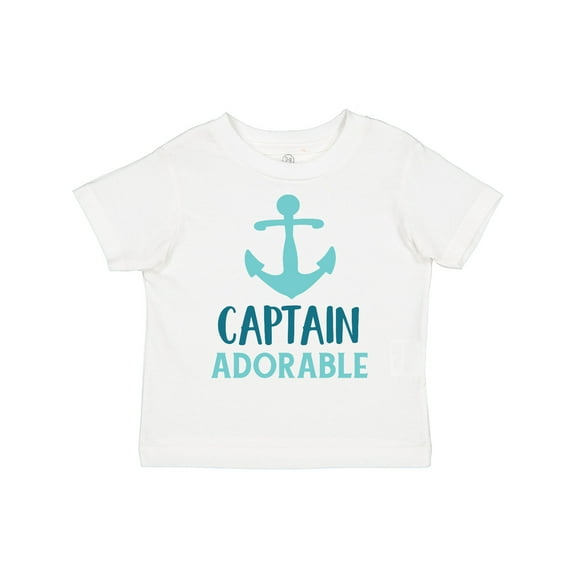 Inktastic Captain Adorable, Boat Anchor, Sailor, Sailing Boys Toddler T-Shirt