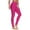 Hot Pink#20, variant on YOIAVAIOY Women Workout Leggings Running Stretch Yoga Pants High Waist Athletic Soft Side Striped Tights Gray M