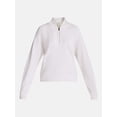 thumbnail image 6 of Avia Women's and Women's Plus Ribbed Ottoman Quarter Zip Sweatshirt, Sizes XS-4X, 6 of 6
