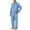 25# Light Blue, variant on Mens Pajama Set Soft Long Sleeve Pajamas for Men Lightweight Button Up Sleepwear Lounge Pjs Outfits Black XXL
