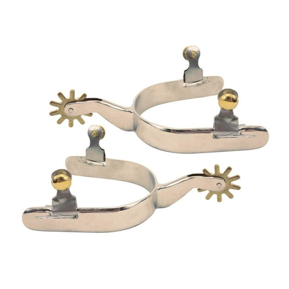 Brass Button Spurs Stainless Steel Pair Derby Originals