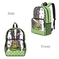 thumbnail image 2 of Whosucclay Polka Dots Pattern 17 Inch Large Capacity Clear Backpack for Girls Boys, Adjustable Straps Heavy Duty Transparent Backpack for High School Kindergarten, 2 of 10