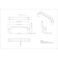 thumbnail image 2 of Elements 239-96 Brenton 3-3/4" (96Mm) Center To Center Arch Bridge Cabinet Handle / Drawer, 2 of 4
