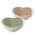 thumbnail image 5 of OUNONA 4pcs Sauce Dishes Heart Shape Sauce Dipping Bowls Wheat Straw Soy Sauce Dishes Mini Dinnerware Plate Condiment Dish (Beige), 5 of 6
