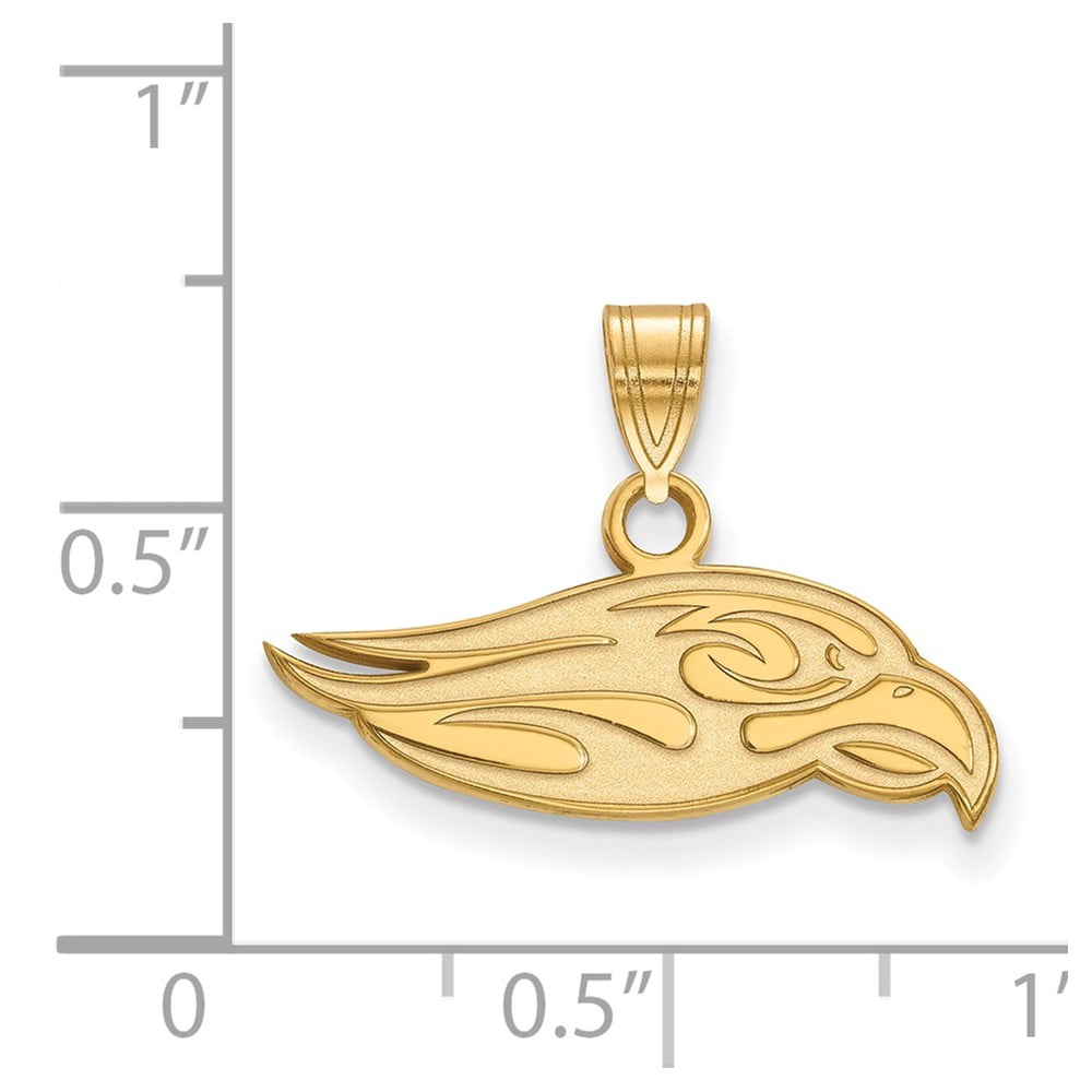 21mm x 15mm Jewel Tie 925 Sterling Silver with Gold-Toned Liberty University Small Pendant 21mm x 15mm Jewel Tie 925 Sterling Silver with Gold-Toned Liberty University Small Pendant
