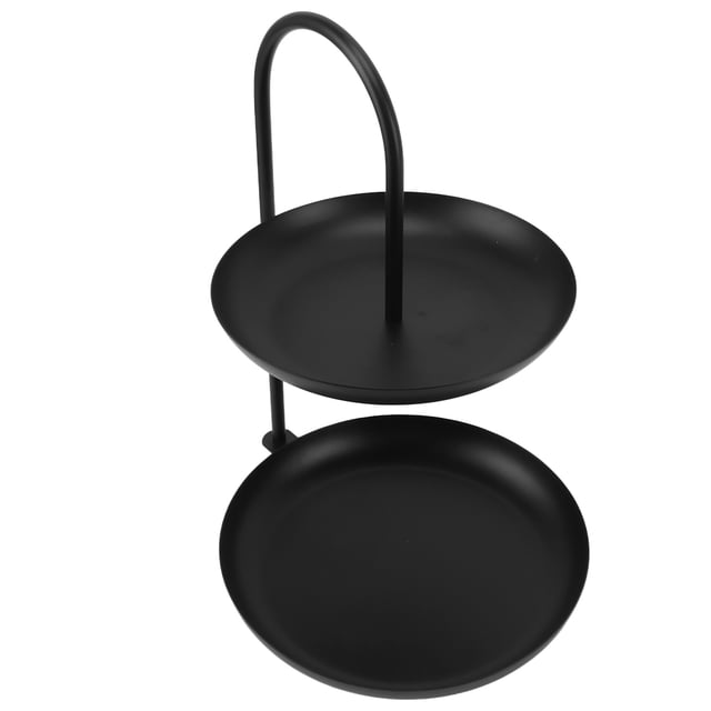 Round 2 Tier Iron Dessert Rack Fruit Stand for Party Wedding Birthday Home, Artistic Home Decor, Versatile Storage Solution, Double Tier Storage Design, Organize Snacks in Style