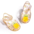 thumbnail image 4 of Girls Jelly Sandals Cute Cartoon Fruit Design Water Friendly Casual Sandals for Pool Beach Summer Outings and Outdoor, 4 of 6