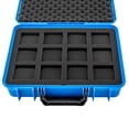 thumbnail image 6 of Miumaeov Watch Box 12 Slots Watch Case Stainless Steel Plastic Watch Storage Organizer Portable Travel Suitcase with Lock Load 221 lbs for Watch Enthusiasts Collectors, 6 of 11