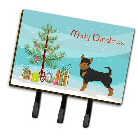 Black and Tan Chorkie Christmas Tree Leash or Key Holder