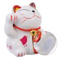 thumbnail image 6 of Tineasur Ceramic Cat Bank White Money Saving Jar Home Desktop Decor, 6 of 6