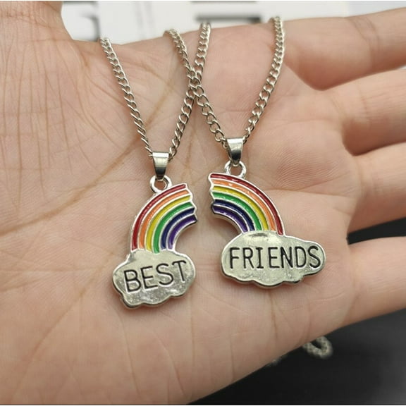 2 PC Couple Necklace - Trendy Couple necklace Bbf Best Friends