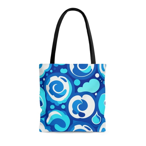 Affordable Blue Sling Designer Canvas Tote Bags Unisex Mothers Day Gifts