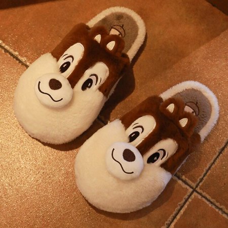 

CoCopeanut Women Slippers Warm Plush Home Shoes 2022 Fashion Thick Bottom Fashion Modeling Indoor Slippers Cute Cartoon Animals Woman Shoes
