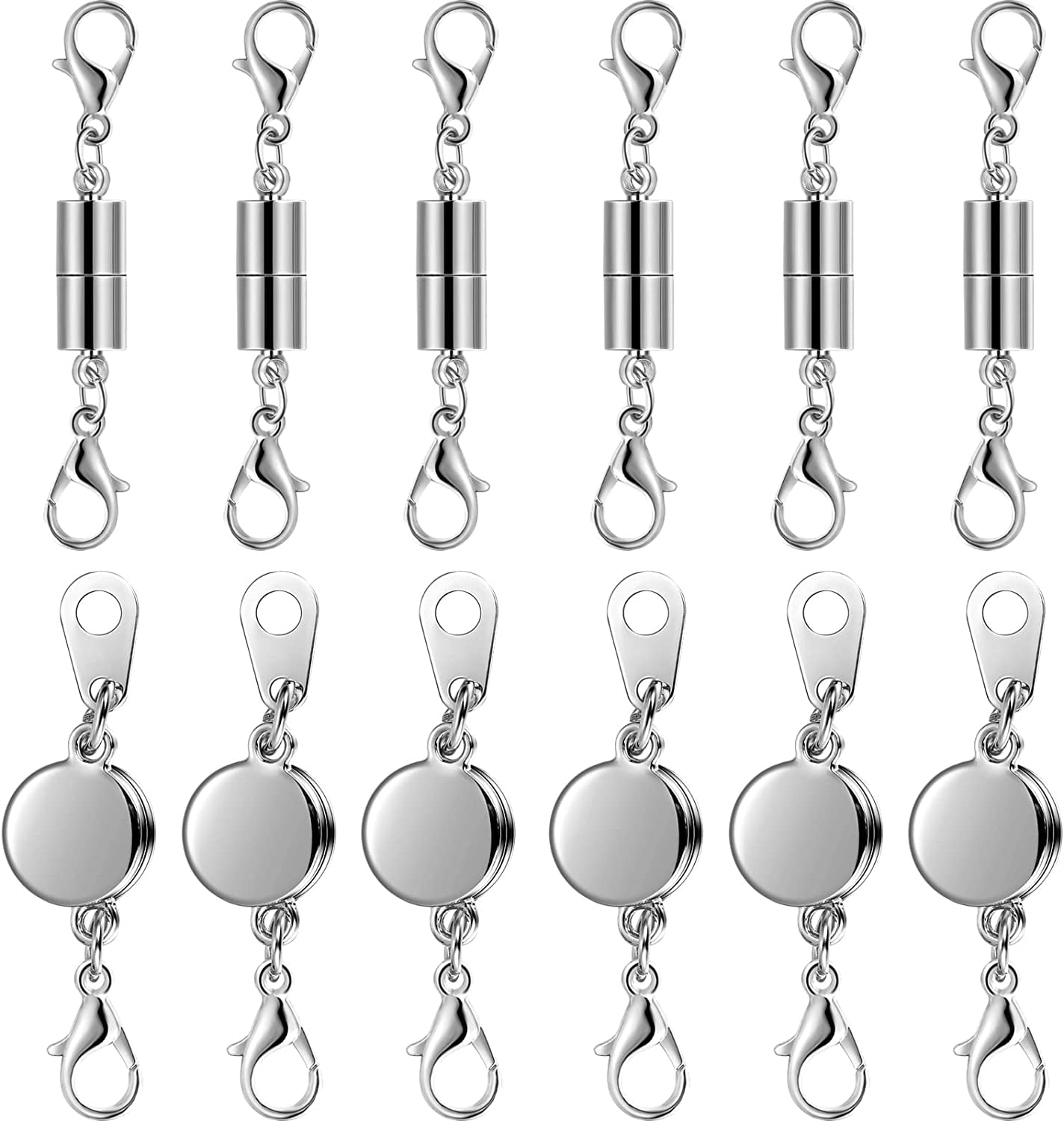 12 Pieces Necklace Clasp Locking Jewelry Clasp