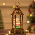 thumbnail image 1 of Feltree Water Fillable Christmas Lantern - LED Light Up Holiday Decor with Fillable Water Base for Snow & Glitter, Tabletop Night Light, Home, Party, Battery Powered, 5.5 Inch, 1 of 8