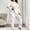 #44White, variant on Byworldtasic Womens Plus Size Pajamas Sets Women's Long Sleeve Sleep Sleepwear Pants Comfy Print Pajama Set, 2-Piece, Sizes XL-5XL