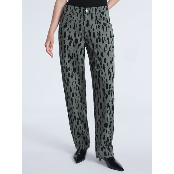 Scoop Women's and Women’s Plus Seamed Barrel Jeans, Sizes 0-26