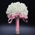 thumbnail image 3 of Bridal Bouquet for Brides or Bridesmaids Wedding Hand Bouquet Artificial Fake Flowers, 3 of 9