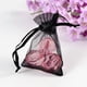 thumbnail image 1 of 100 bolsas de organza para regalos, bolsitas de malla para joyas, ideales para bodas, fiestas y dulces. Color negro. Medidas: 7 x 5 x 0,2 cm., 1 of 2
