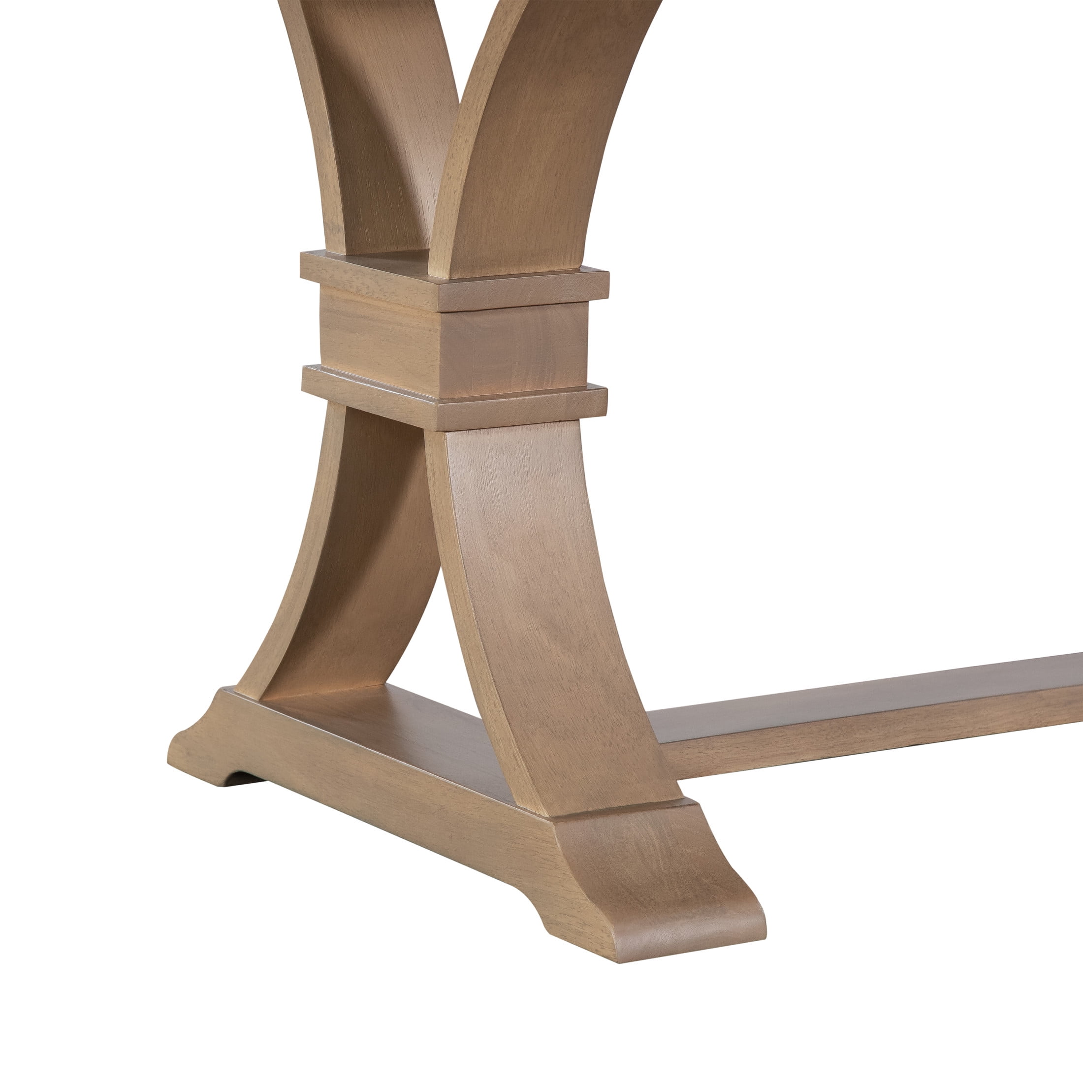 Christopher Knight Home 63"-78" Rustic Extendable Dining Table, Solid Wood X-Base, Light Natural
