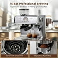 thumbnail image 2 of Ultima Cosa Espresso Machine With Grinder,With Milk Frother Steam Wand, Barista Latte Machine With Removable Water Tank for Cappuccinos or Macchiatos, 2 of 3
