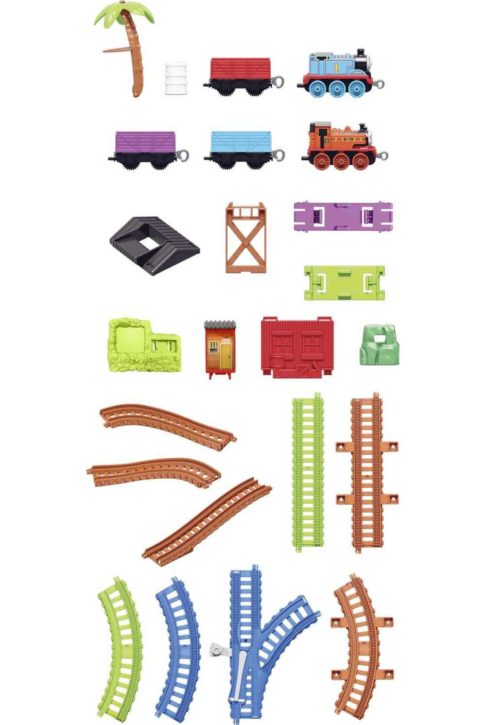 Thomas & Friends Thomas & Nia Cargo Delivery Diecast Toy Train & Track Set, 50 Pieces - image 5 of 6