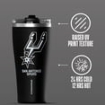 thumbnail image 2 of Hydrapeak Officially Licensed NBA San Antonio Spurs Tumbler 30 oz Stainless Steel Water Bottle, Straw & Sip Lid, Vacuum Insulated, Spill-Proof, Cup Holder Friendly, Keeps Drinks Cold 30 Hours, 2 of 4