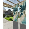 thumbnail image 3 of nqOlkjepod Outdoor Curtains for Patio Waterproof, Coastal Beach Tree Outdoor Privacy Panels Grommet, Vintage Tropical Palm Plant Blackout Outside Curtains for Porch/Cabana/Pergola 54"x84", 2 Panels, 3 of 8