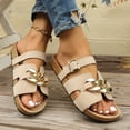 thumbnail image 2 of Women Summer Casual Thick Sole Wedge Roman Flip Flop Sandals Stylish Beach Footwear For Comfortable Summer Outings, 2 of 8