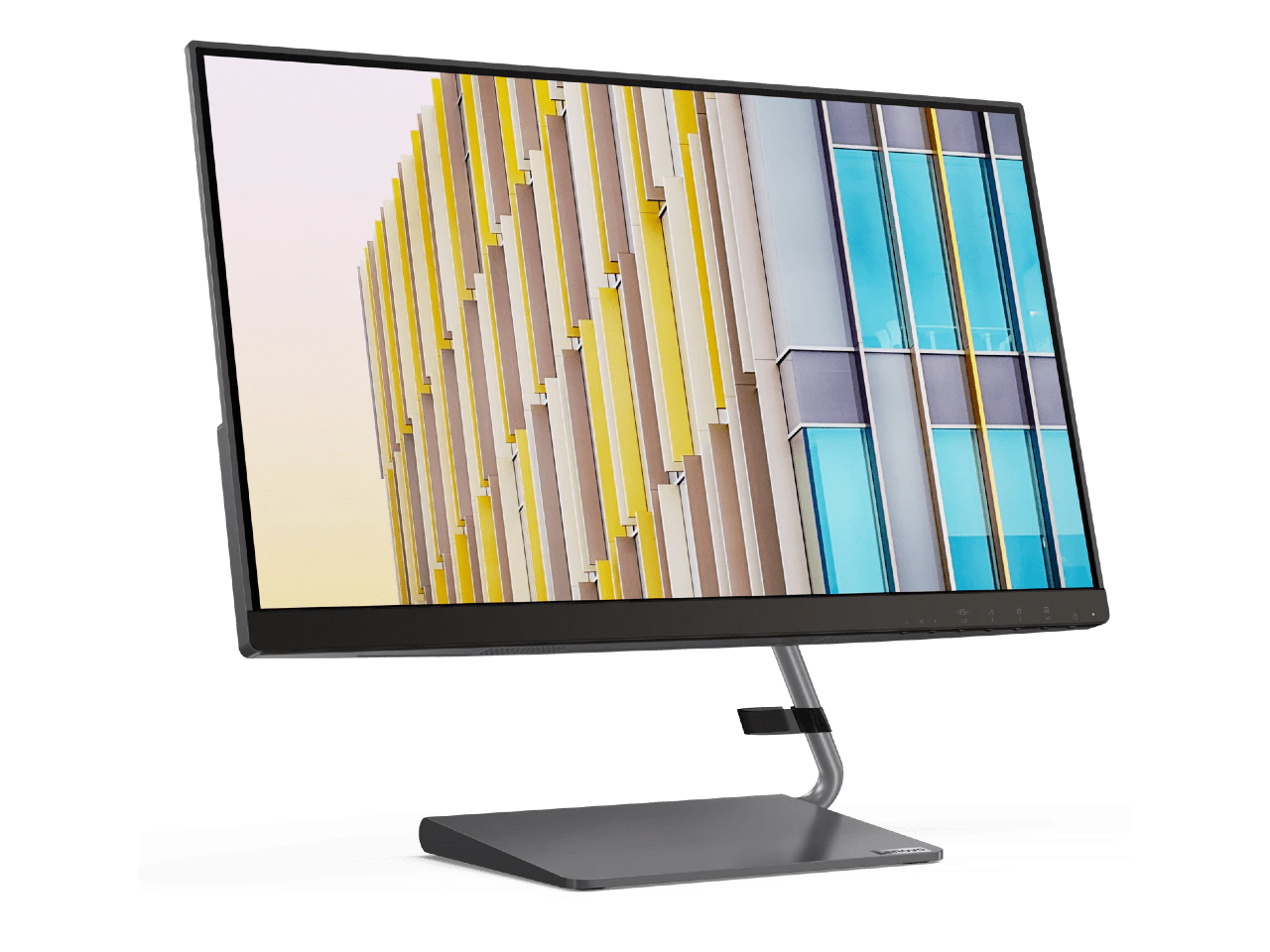 Lenovo Q24h-10 23.8" QHD (2560 x 1440) USB-C LCD Monitor, LED Backlit, AMD FreeSync, 75Hz, 4ms, 99% sRGB, Speakers, Low Blue Light