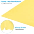 thumbnail image 3 of Unique Bargains 8.2ft Crepe Paper Roll, 4 Roll 20" Width Paper Streamer Sheet for Craft Flower Making Decoration, Bright Yellow, 3 of 7