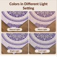 thumbnail image 7 of Design&I 8'x10' Washable Area Rug Extra Large Skid-Resistant Low Profile Purple Interlocking Para Scrollwork Bedside Inspired Alfombras for Living Room, Family, 7 of 7