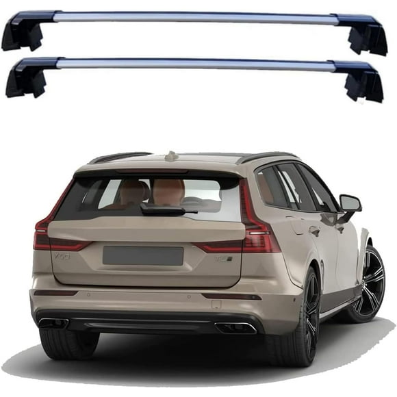 ROKIOTOEX  Coyote Roof Rack Crossbars for 2011-2025 V60  Silver Crossbars