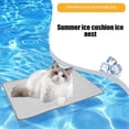 thumbnail image 6 of Pet Cooling Mat, Summer Dog Cooling Mat Washable Self Cool Pad for Small Dogs and Cats, Portable Breathable Pet Sleeping Pad for Crate, Bed, Indoor & Outdoor Floor, 6 of 8