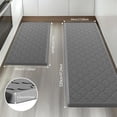 thumbnail image 2 of Tapete para Cocina, Antifatiga y Acolchonados con Base Antideslizante Estriada, Alfombras Impermeables y Ergonómicas para Estar de Pie,Tapete Baño,Gris, 2 of 4