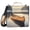 Canoe on Calm Lake, variant on 3 Ring Zipper Binder with Shoulder Strap Waterproof Trapper Keeper 2 Inch D-Ring 500 Sheets Capacity Mysterious Butterflies and Moon