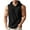 Black, variant on ZCFZJW Men's Workout Hooded Tank Tops Lightweight Full Zip Up Sleeveless Gym Shirts Muscle Cut Off T Shirt Bodybuilding Hoodies Beige XXXL